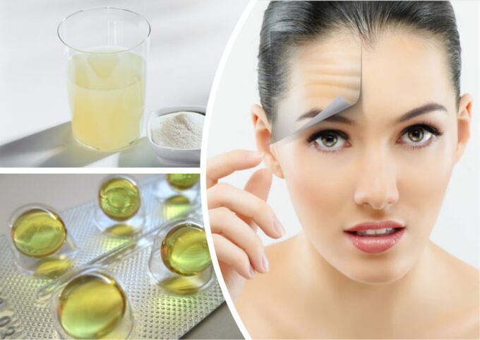 siero con vitamine per il ringiovanimento della pelle del viso